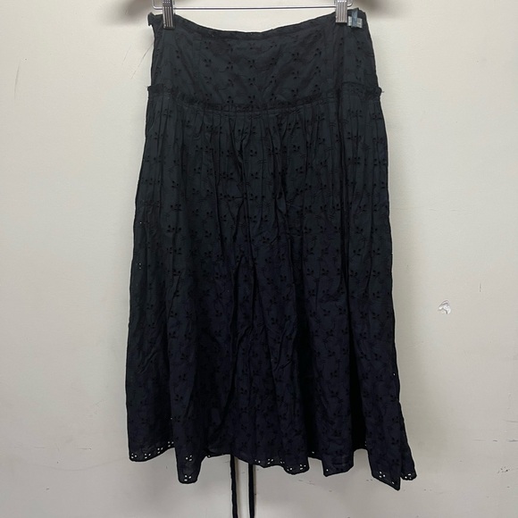 NWT A line embroidered  cotton skirt - Picture 4 of 10